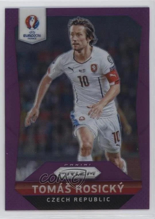 2016 Panini Prizm UEFA Euro Purple Prizm 96/99 Tomas Rosicky #17 - Image 1 of 3