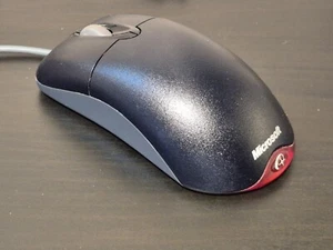 Microsoft Wheel Wired Mouse Optical 1.1A USB PS/2 Compatible 3 Button Clean - Picture 1 of 4