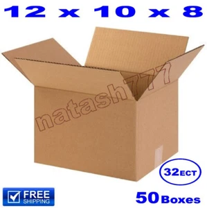 50 - 12x10x8 Cajas de Cartón Envío Corrugado Mudanza - Imagen 1 de 1