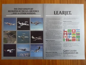 10/1984 PUB GATES LEARJET 35A USAF C-21A MULTI PURPOSE MISSION AIRCRAFT AD - Bild 1 von 1