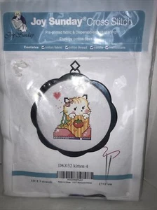 Joy Sunday Cross Stitch DK032 kitten - Picture 1 of 8