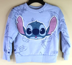 Disney Stitch Kids Sweatshirt Blue Size XS (4-5) - Picture 1 of 5