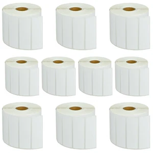 10 Rollen à 1500 RDS04U1 Gestanzte Datei Ordner Papier Etiketten für Brother TD-4100N - Bild 1 von 24