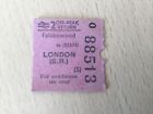 L,T,   Half. Railway. Ticket,   (. Falconwood. To. London,  B,R,  .) Da 96