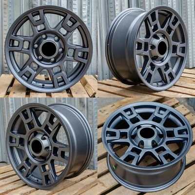 17" Wheels Fit Toyota 4Runner Tacoma Fj GX470 GX460 17x8 6x139 +5 Grey Rims - Image 1 of 4