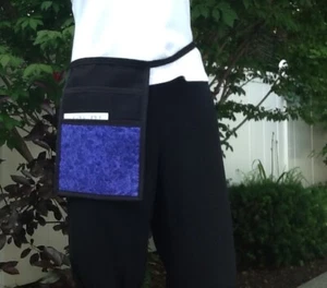 Purple Glitter Side Ipad Mini Apron Hip bartender,waitress,restaurant,utility - Picture 1 of 3