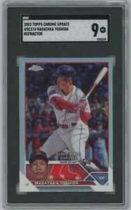 2023 Topps Chrome Update Refractor Masataka Yoshida RC SGC 9 Boston Red Sox - Picture 1 of 2