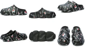 Zapatos zueco CHAMPION Super Meloso deformado con estampado de logotipo ligero acolchado para hombre nuevos con etiquetas - Imagen 1 de 1
