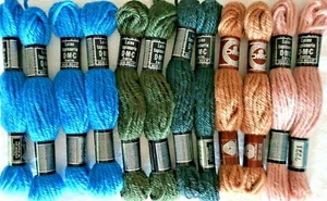 12 - VTG DMC WOOL TAPESTRY TARN - #7995, #7398, #7999, #7465, AND #7221 - Picture 1 of 4
