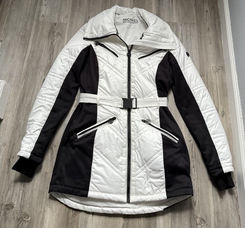 Giubbotto donna MICHAEL KORS impacchettabile piumino con cappuccio puffer coat a bolle TG XS