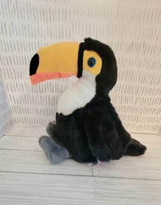 Ganz Webkinz Toco Toucan Plush Stuffed Animal HM223 Black NO CODE 8" - Picture 1 of 4