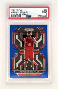 Panini Prizm Alperen Sengun #318 Rookie RC 2021-22 azul Fast Break/150 PSA 9 - Imagen 1 de 2