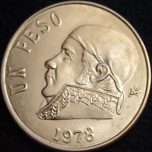 MEXICO, 1 PESO 1978, OPEN 8, ALMOST UNCIRCULATED. - Picture 1 of 2