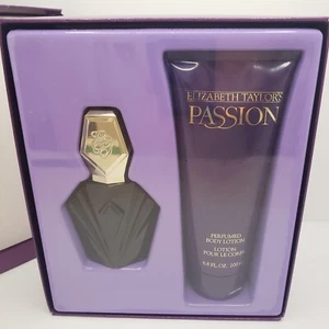 PASSION by Elizabeth Taylor 2 Piece Set Eau de Toilette Spray & Body Lotion NIB - Picture 1 of 13