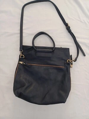 Bolso Bandolera Sasha + Sofi Cartera Ajustable Cuero Vegano Azul - Usado en Excelente Condición Foto 1 de 4