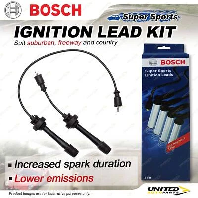 Bosch Ignition Leads for Mazda 323 Familia BJ MX5 NB Premacy CP CP8W CPEW - image 1 of 2