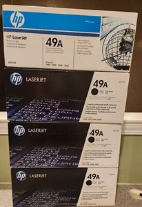Lot of (4) New Sealed Genuine HP LaserJet 49A (Q5949A) Black Toner - Picture 1 of 6