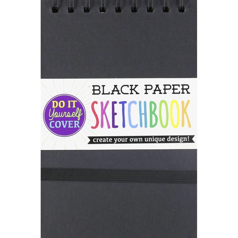 OOLY DIY Cover Sketchbook - Small Black Paper 5".5" (118-102) No TAX Sh