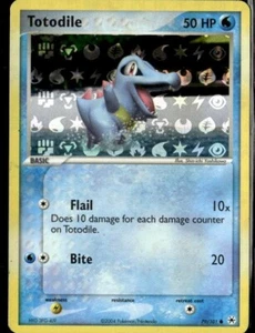 2004 EX Hidden Legends 79/101 Totodile Reverse Holo - Picture 1 of 2