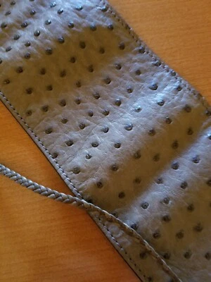 Cinto Gucci avestruz Obi - Imagem 1 de 4