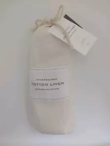 NWT Restoration Hardware Stonewashed Cotton Linen King Sham Ivory - Picture 1 of 1
