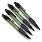 Set of 4 Matching Pen - Rustic South Africa Flag African Vintage #24227