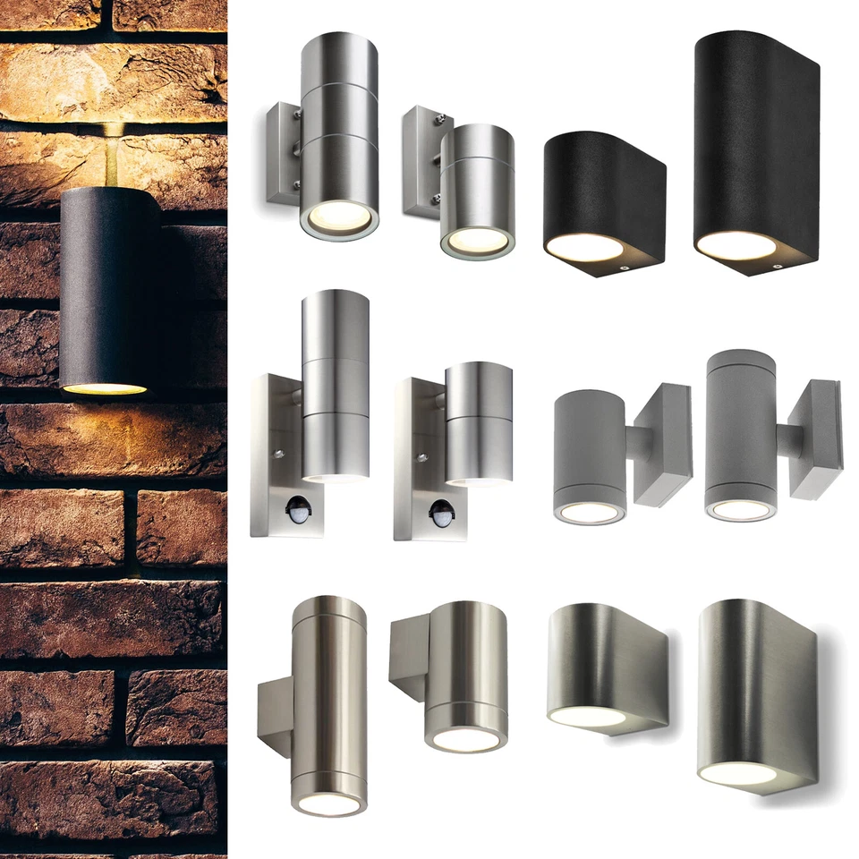 LED Außenlampe Gartenleuchte Wandlampe Wandleuchte Außenbeleuchtung GU10 230V - Bild 1 von 1