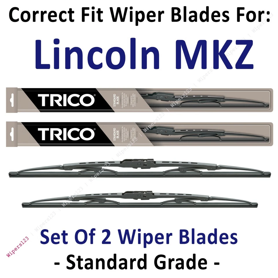 Paquete de 2 escobillas limpiaparabrisas estándar - aptas para Lincoln MKZ 2007-2012 - 30240/190 Foto 1 de 1