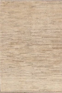 Natural Dye Solid Gabbeh Zollanvarii Wool Hand-knotted Area Rug 3x5 - Picture 1 of 15