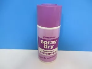 RARO DEODORANTE ANTITRASPIRANTE GILLETTE SPRAY DRY ANNI '80 - Picture 1 of 2