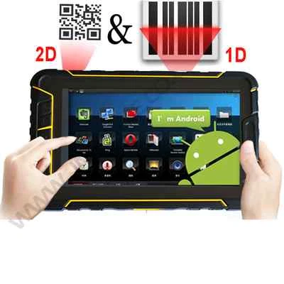 Rugged android 12 tablet 2D barcode scanner waterproof outdoor IP67 4G NFC wifi