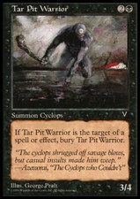 Magic the Gathering MTG Tar Pit Warrior (70) Visions   LP