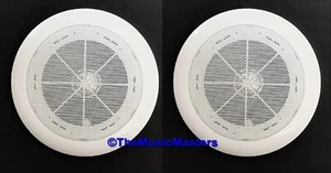 BUYOUT! One Pair 5 inch Ceiling Wall Utility Audio Project Speakers White Grill - Picture 1 of 8