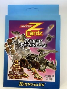 Rhinotank Mega Z Cardz 3-D Model Kit Earth Defenders 50 pieces 6" x 4" NEW - Picture 1 of 3