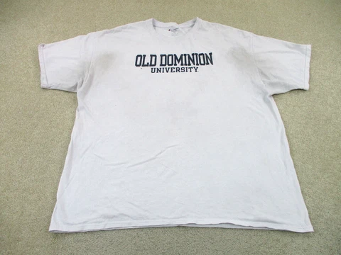 Old Dominion Monarchs Shirt Adult 2XL XXL White Blue Basketball Champion Mens Cover