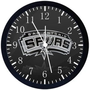 San Antonio Spurs Black Frame Wall Clock Nice For Decor or Gifts W293 - Picture 1 of 1
