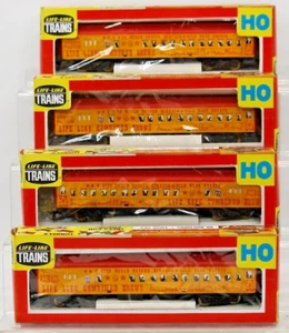 Life-Like Circus (4) Passenger Cars Mint- Condition w/Box New Old Stock 1:87 - Picture 1 of 7