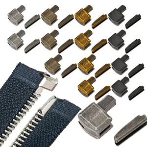5 Sets Metal Zipper Repair Stopper Open End Sewing Tool Accessories Craft DIY AU - Picture 1 of 15