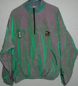 Vintage Surf Style Pullover Jacket  Windbreaker Iridescent 90s Retro XL -XXL - Picture 1 of 4