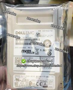 1.92TB SSD NVME U2 PCIE GEN 4 KGD7XRUG1T92 DP/N 0NNX0 DELL EMC Solid State Dive - Picture 1 of 2