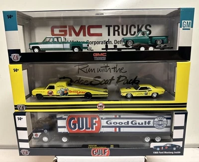 M2 Auto Haulers Release 88 : Complete Set Of 3 Dodge, Ford & GMC Trucks R88 - Image 1 of 4