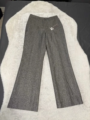 Nova Calça Josephine Chaus Feminina Cinza Mescla de Lã Reta Tamanho 4 Forrada  - Imagem 1 de 4