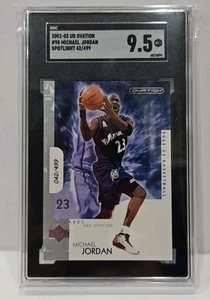 Rare 2002-03 UD Ovation #98 Michael Jordan Spotlight /499 SGC 9.5 Wizards - Picture 1 of 2