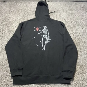 Black Rifle Coffee Pullover Hoodie Mens Large Black Blackbeards Delight Skeleton - Picture 1 of 7
