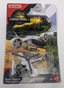 Matchbox Jurassic World Rebirth Rapid Rescue Copter JGL16 - Picture 1 of 5
