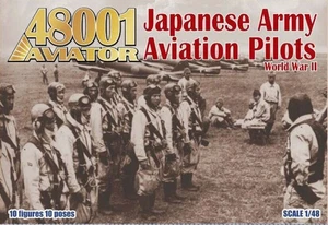 Flieger 48001 WW2 Japanische Armee Fliegerpiloten 1/48 - 10 Figuren 10 Posen - Bild 1 von 2