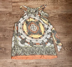 Women’s Kookai Boho Paisley Print Sleeveless Top Size XS (34) NEW! - Picture 1 of 7