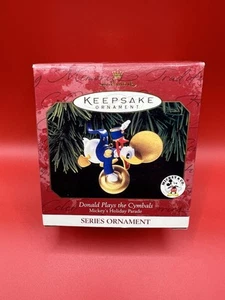Hallmark 1999 Disney Mickeys Holiday Parade #3 Donald Plays the Cymbals Ornament - Picture 1 of 2