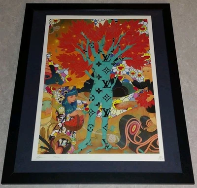 DEATH NYC ltd ed LG signed FRAMED graffiti art print 45x32cm James Jean design - Image 1 of 2