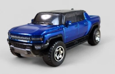 GMC HUMMER EV Pickup Truck Diorama Collectible DieCast 1/64 Blue LOOSE  - Image 1 of 4